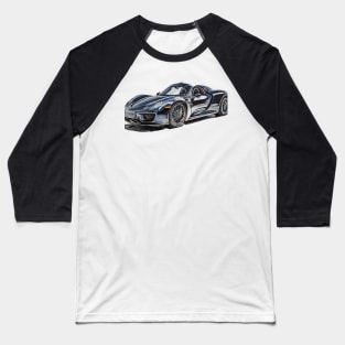 Porsche 918 Spider Baseball T-Shirt